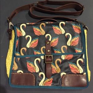 Colorful Swan Messenger Bag