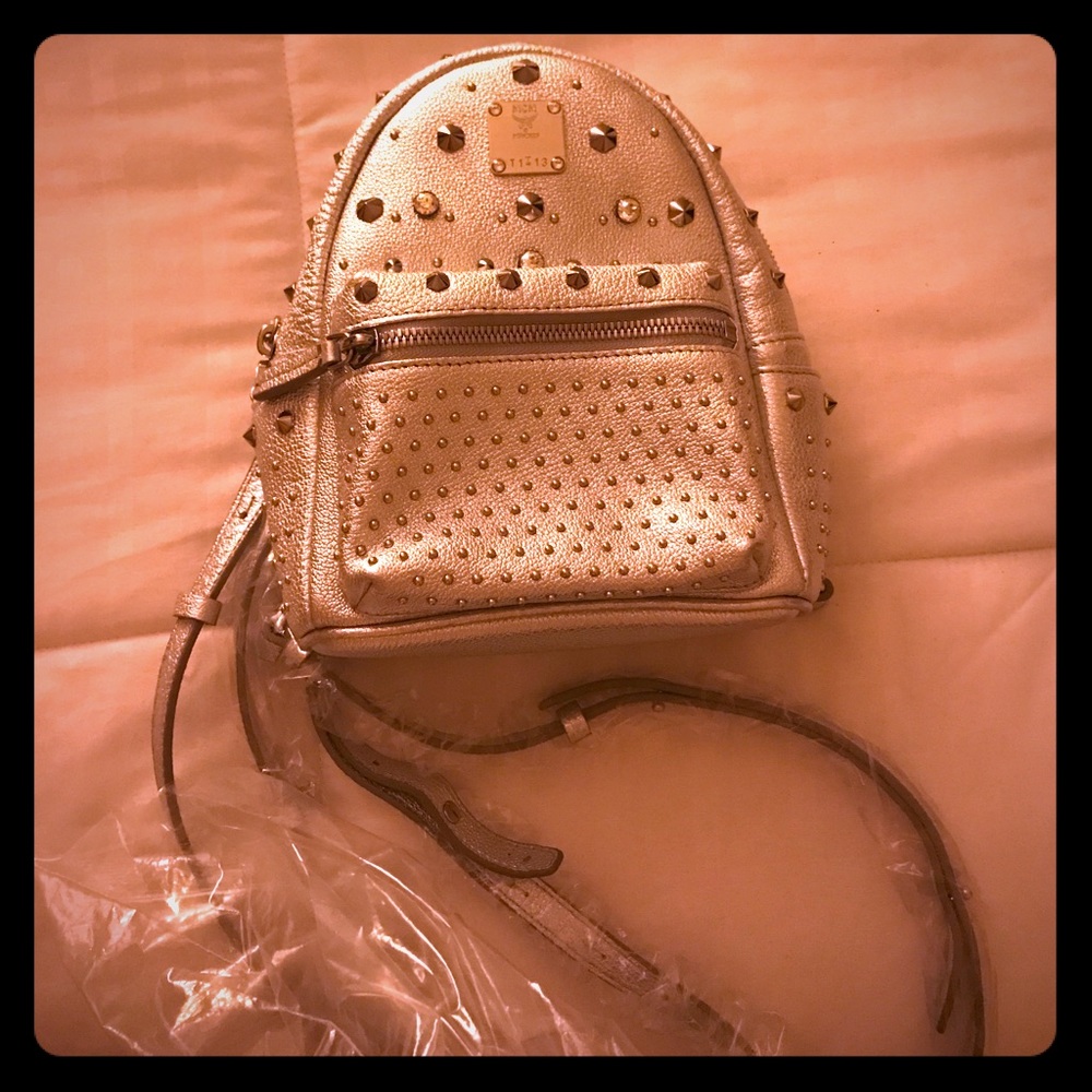 MCM Special Stark X-Mini Backpack - Silver