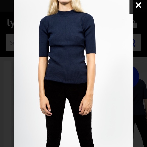 Meaning Ribbed Mock Neck 