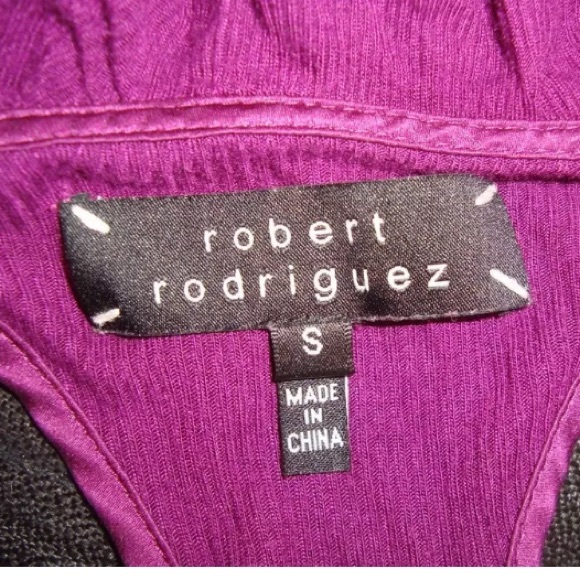 🎊 ROBERT RODRIGUEZ sz Small Ruffle Racerback Top - Picture 4 of 4