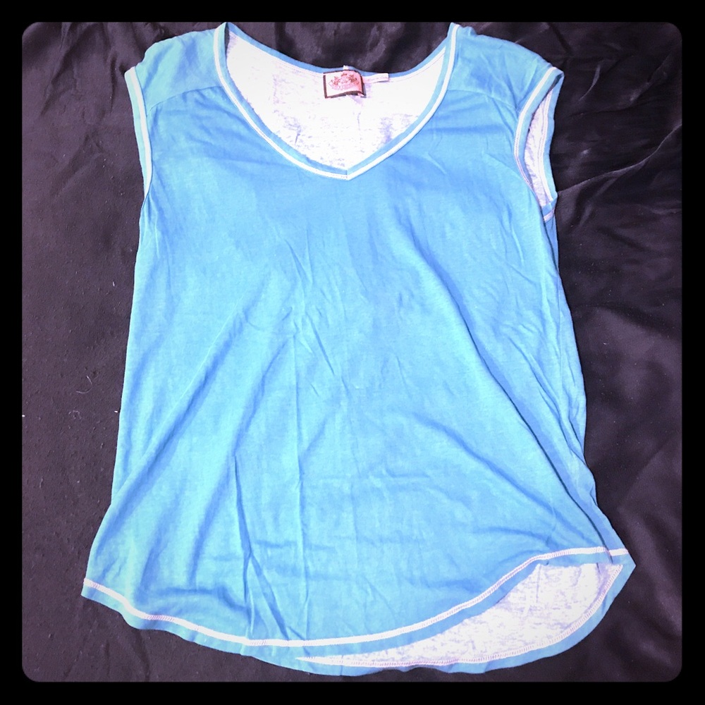 Juicy Couture Turquoise Blue Comfy T Shirt L