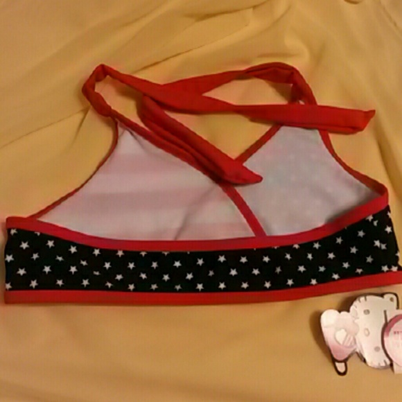 Hello kitty 2 piece American flag swimsuit/bikini. - Picture 5 of 6