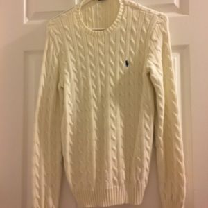 Cream, knit Ralph Lauren Polo sweater