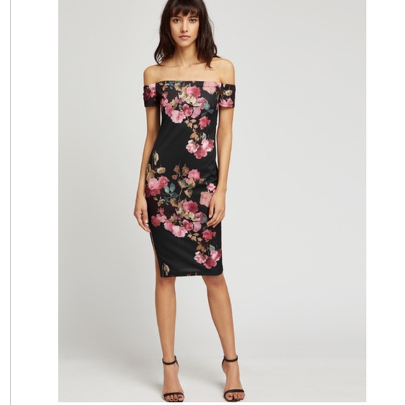 New Summer Off Shoulder Slit Side Fancy Dress XS - Picture 2 of 4