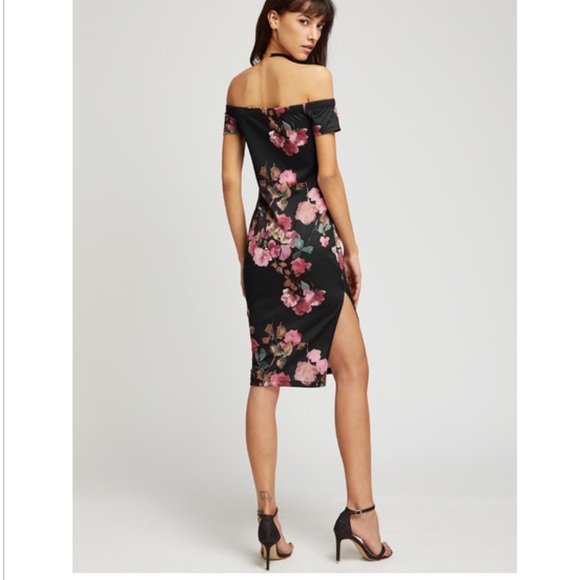 New Summer Off Shoulder Slit Side Fancy Dress XS - Picture 4 of 4