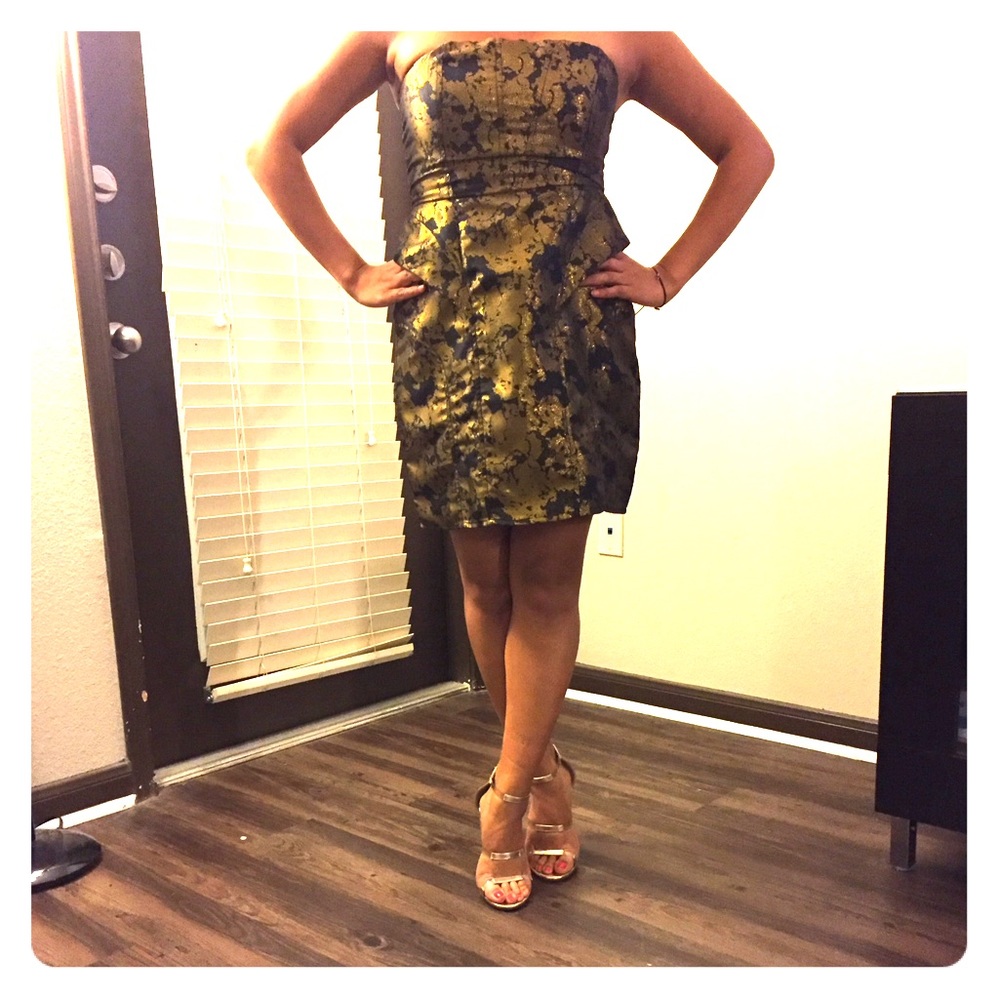 Black and Gold Lucca Couture dress from UO
