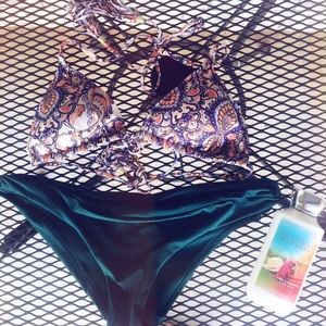 H&M Paisley Boho Bikini