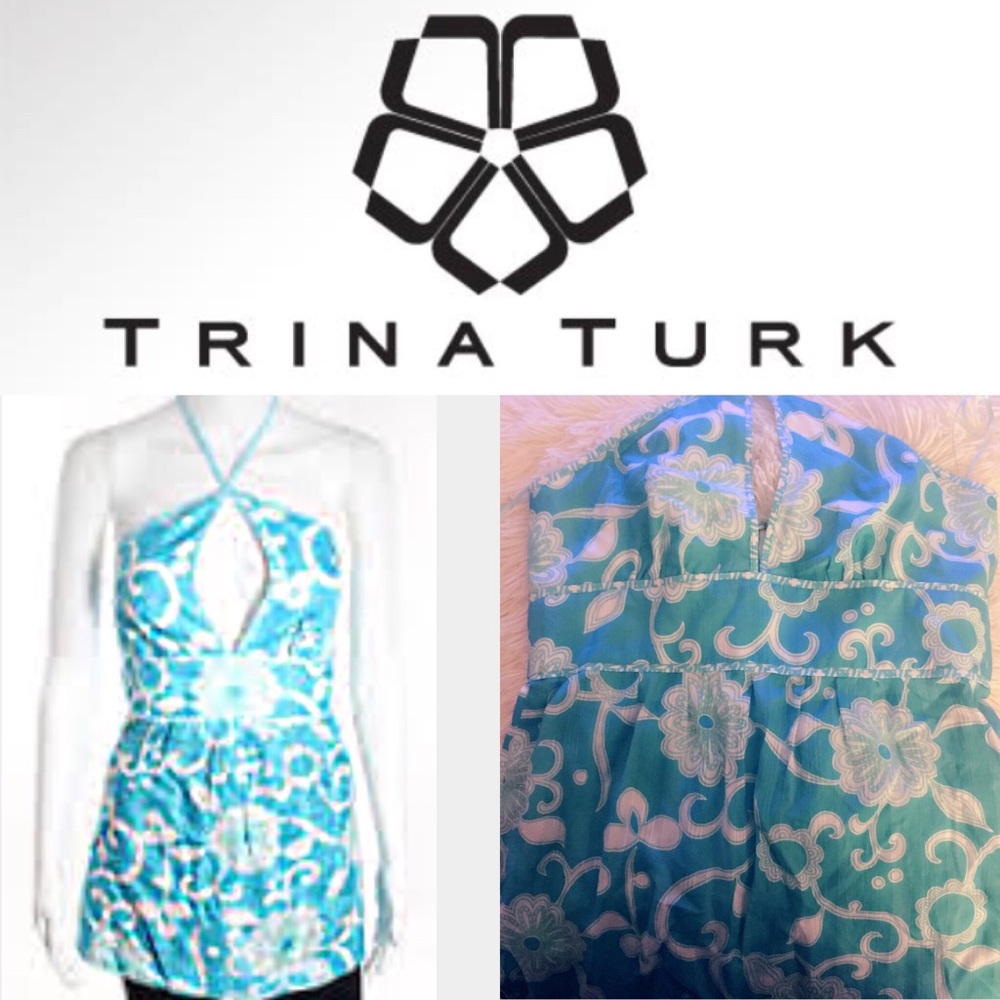 Trina Turk keyhole halter brand new with tags sz10