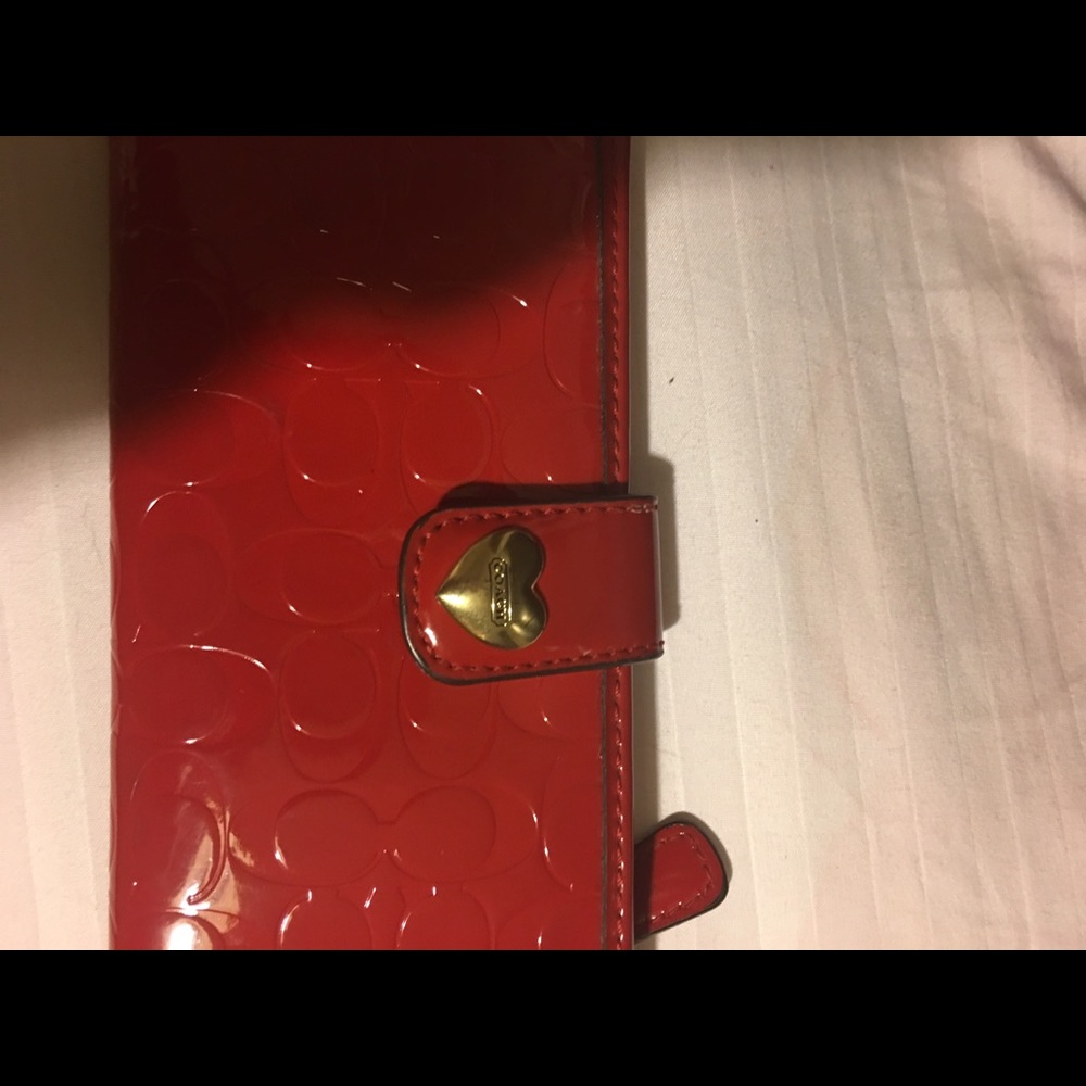 Coach red wallet