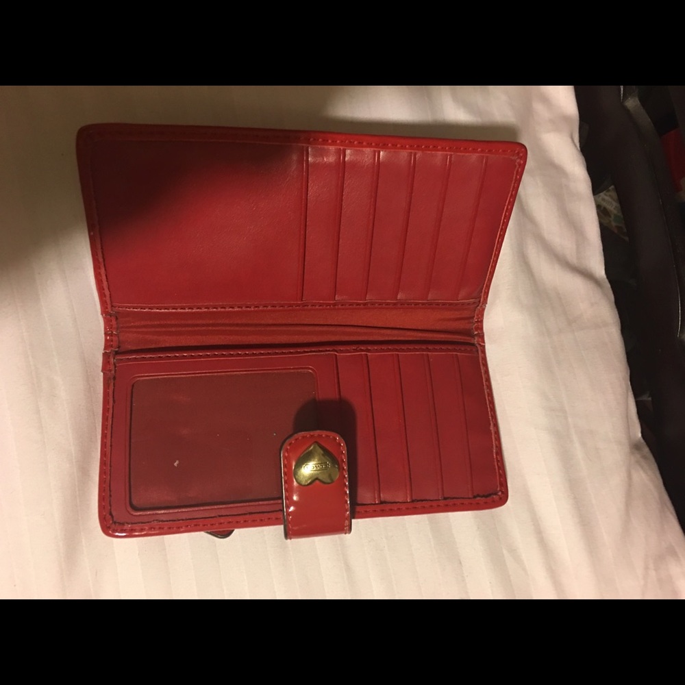 Coach red wallet - Picture 2 of 3