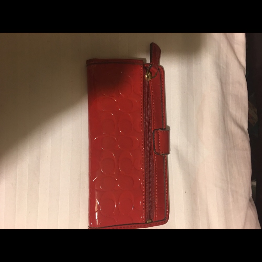 Coach red wallet - Picture 3 of 3