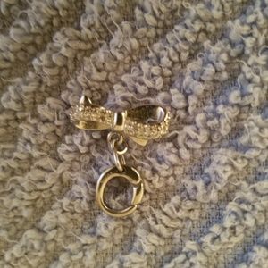 Fossil charm dainty bow