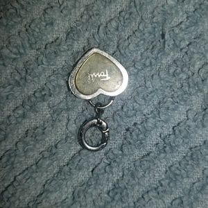 Fossil charm heart