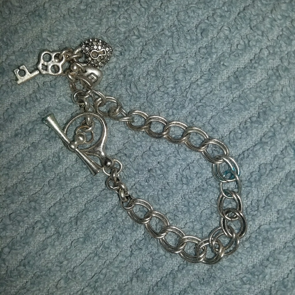 Fossil charm bracelet