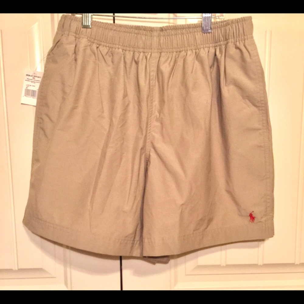 Ralph Lauren Polo Sport NWT khaki swim trunks