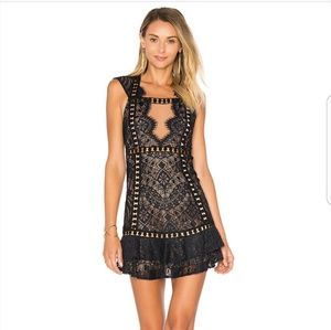 For Love & Lemons Emerie Dress Black