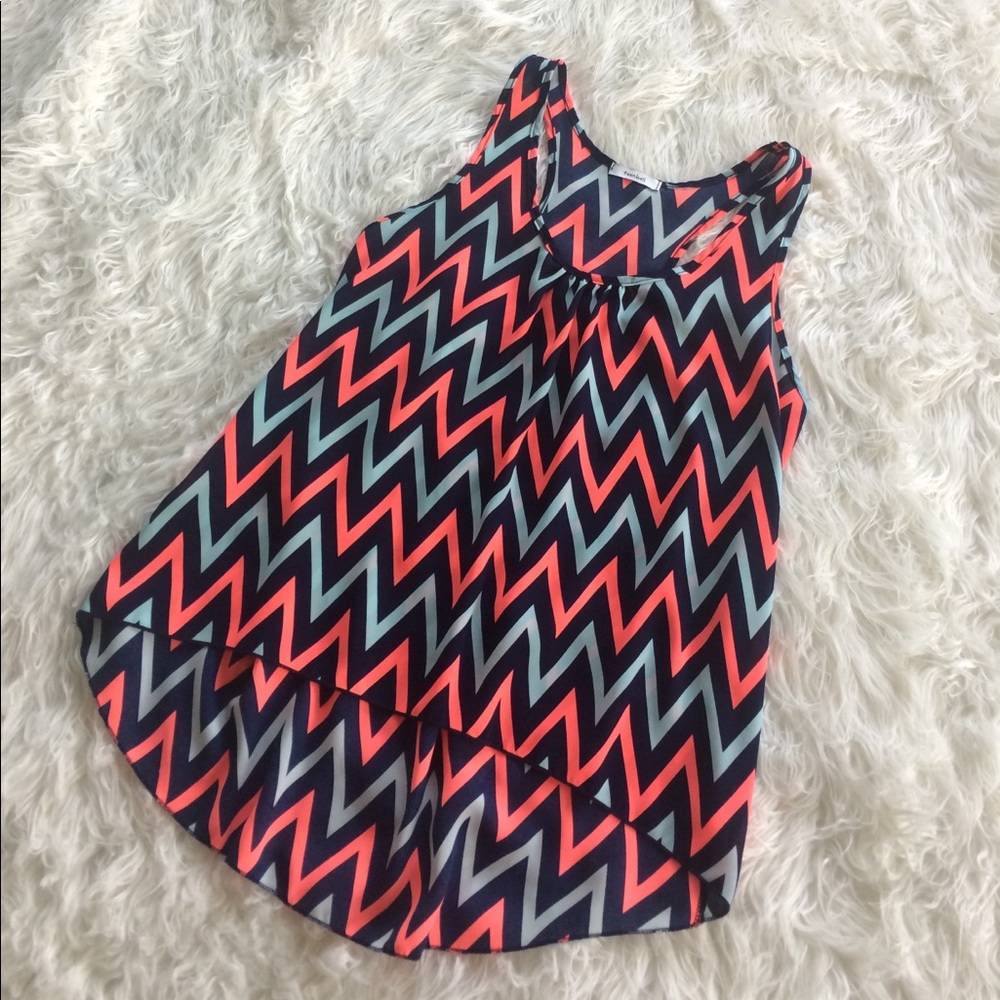 Chevron racerback tank