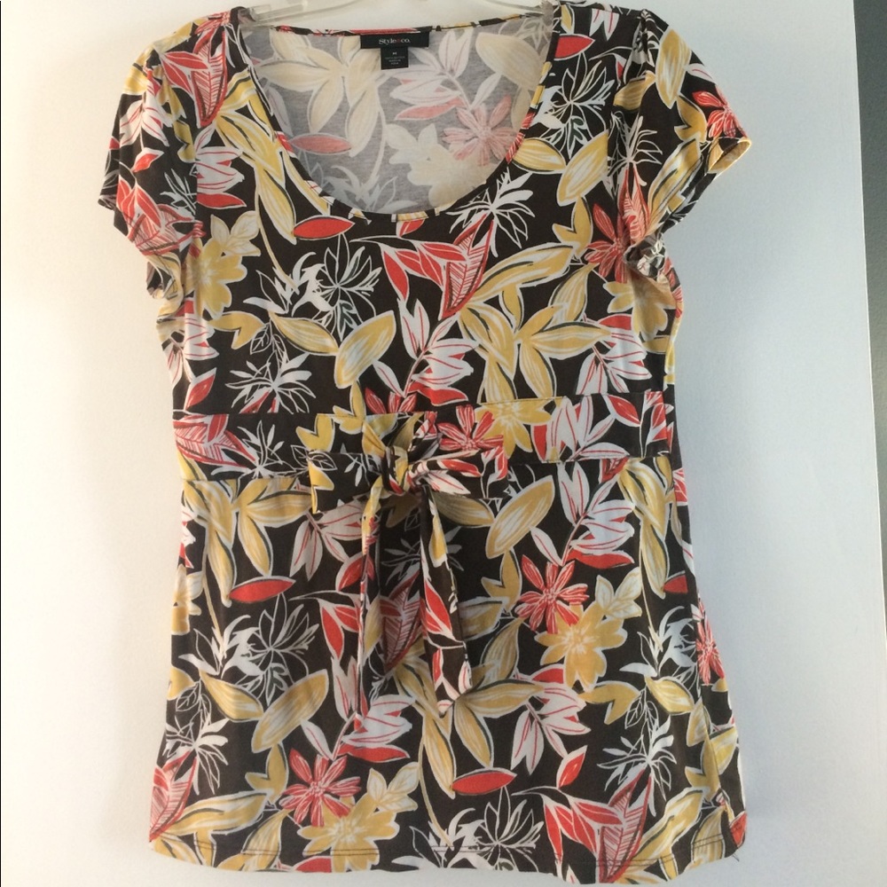 Style & Co Shirt.  Empire waist with bow.