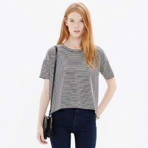 Madewell Striped Crop Tee