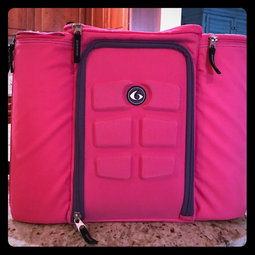 Meal Prep  6 Pack Bag -Pink