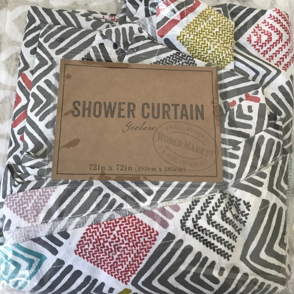 New shower curtain