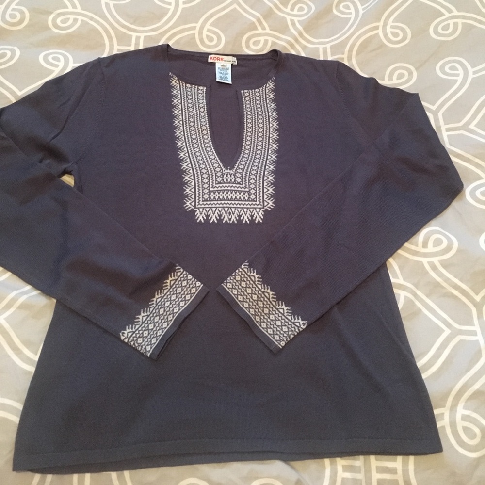 KORS by Michael Kors Silk Cashmere Thin Sweater