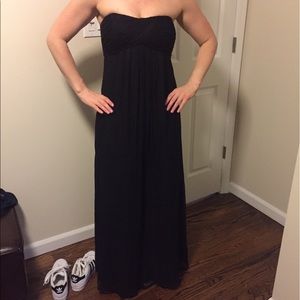 Amsale sarabeth black dress