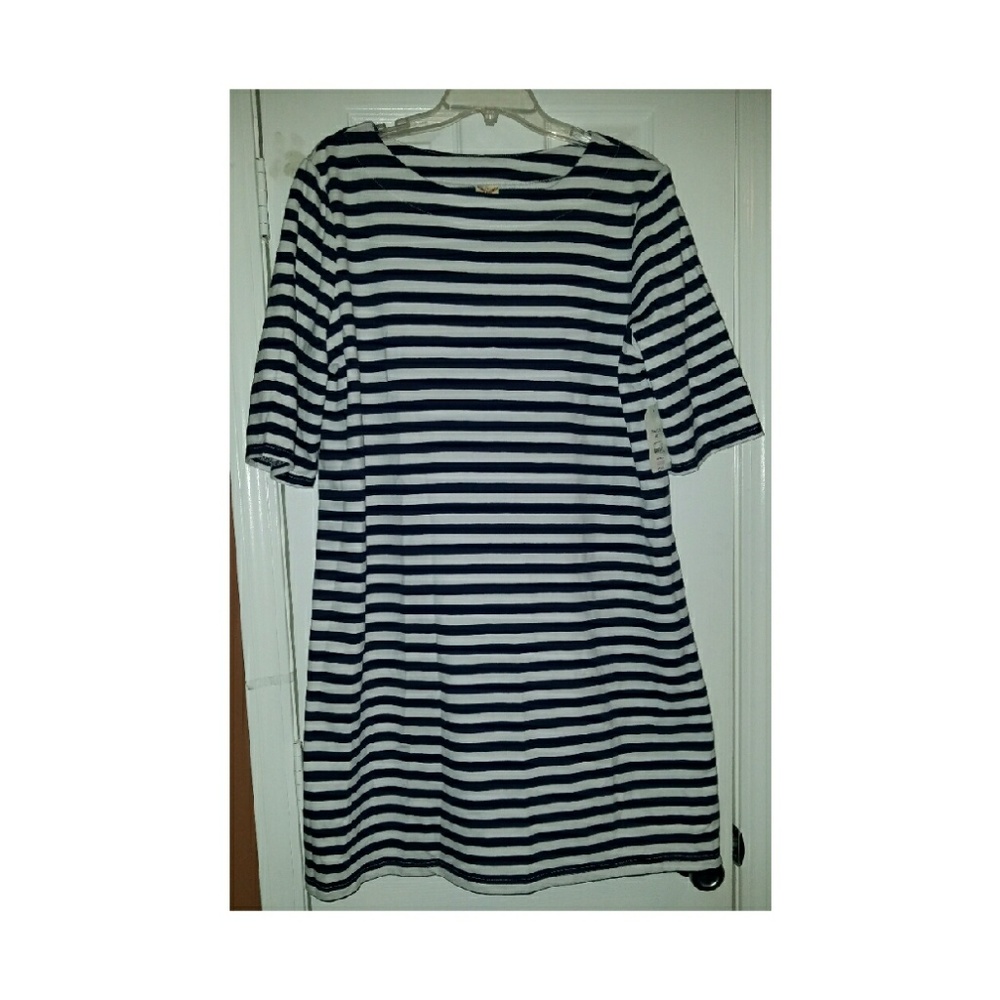 Nautical shift dress.