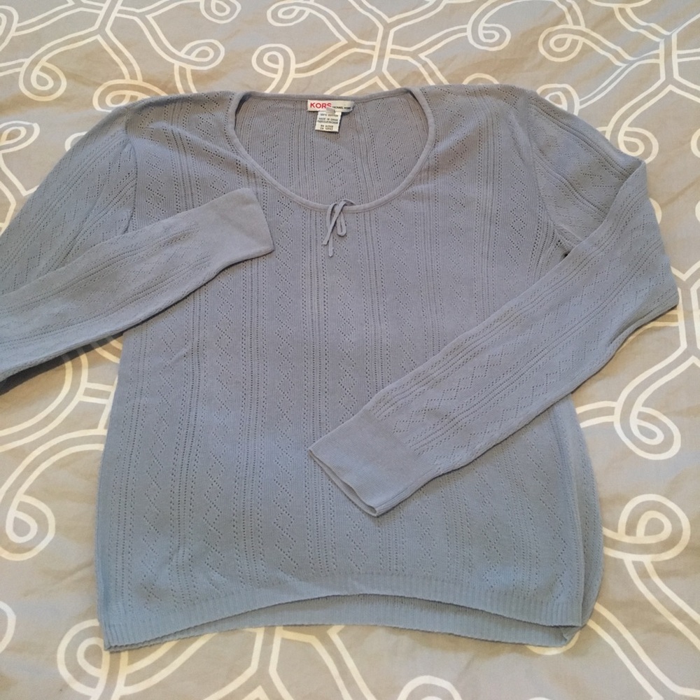 KORS by Michael Kors Crochet Sweater