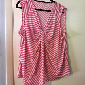 Pink and white striped tank!