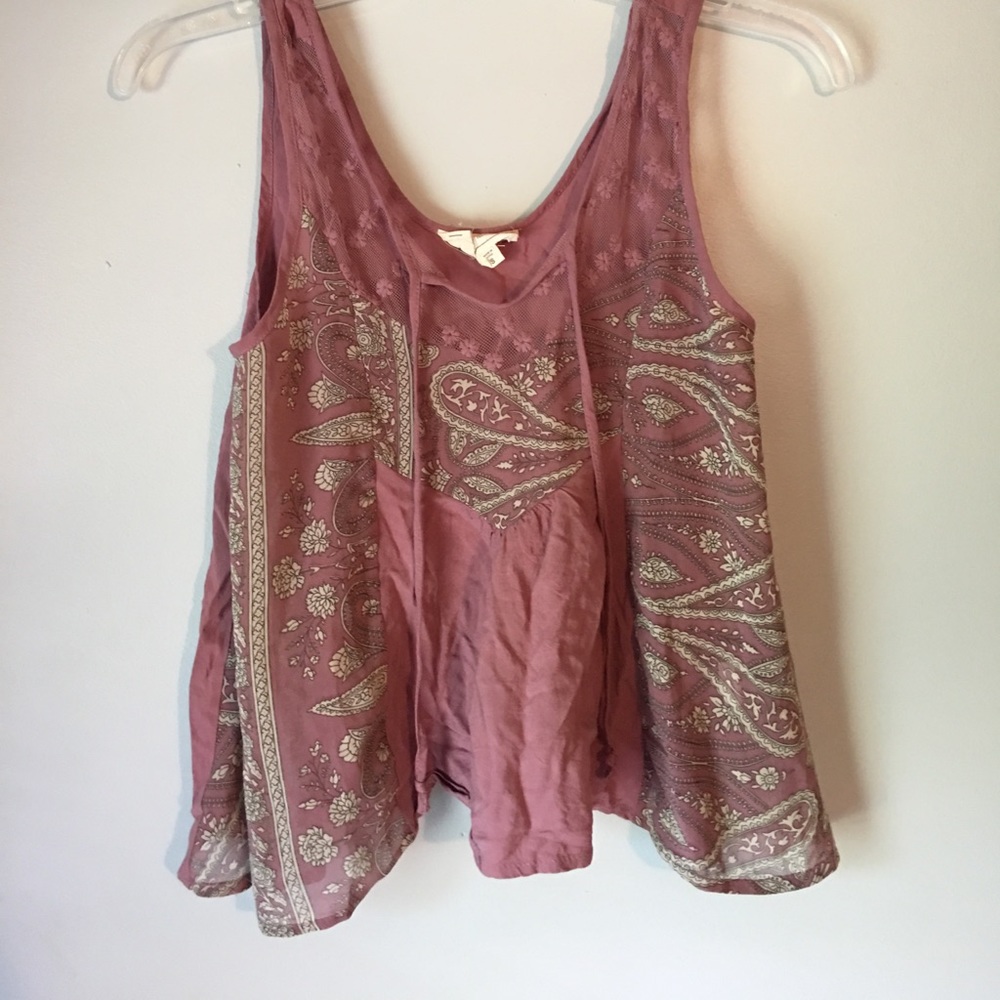 Boho Printed Crop Top