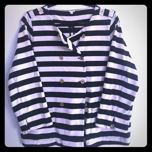 J.Crew Striped Blazer Sz XL