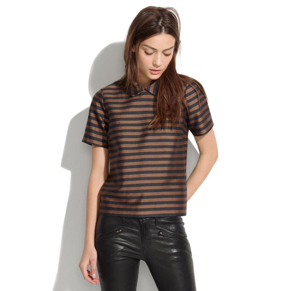 ⭐️Madewell Curved Collar Top⭐️