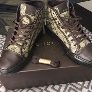 Beige-ebony/cocoa Gucci sneakers