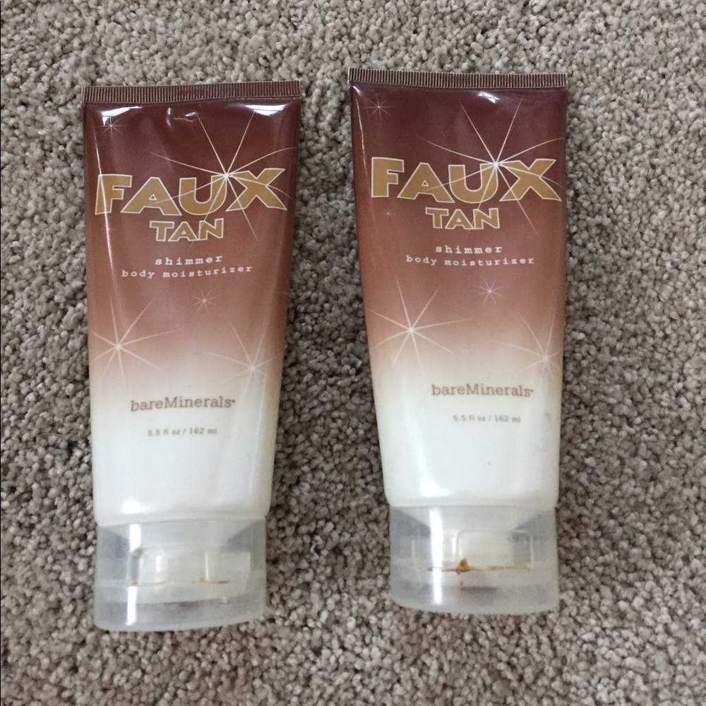 BareMinerals faux tan shimmer body moisturizer