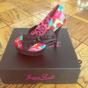 Iron Fist Strawberry 🍓 and polka dot print pumps