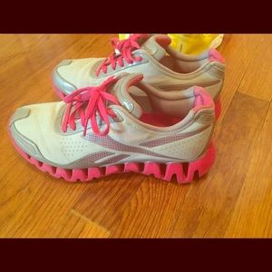 Gray & Pink Reebok Realflex