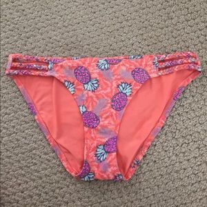 American Eagle Pineapple Print Bikini Bottoms