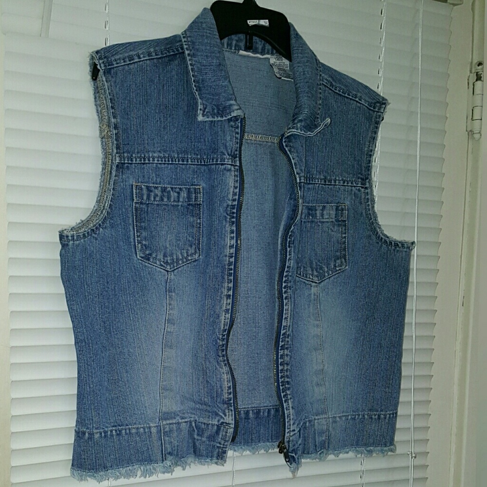 Blue jeans vest
