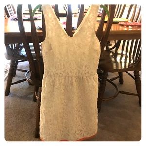 White floral spring/summer dress.