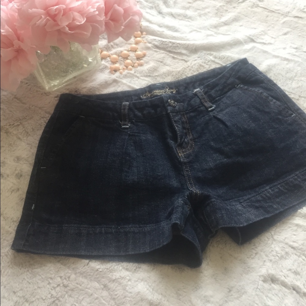 Denim jean shorts