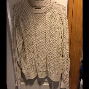 Cream Fisherman Sweater