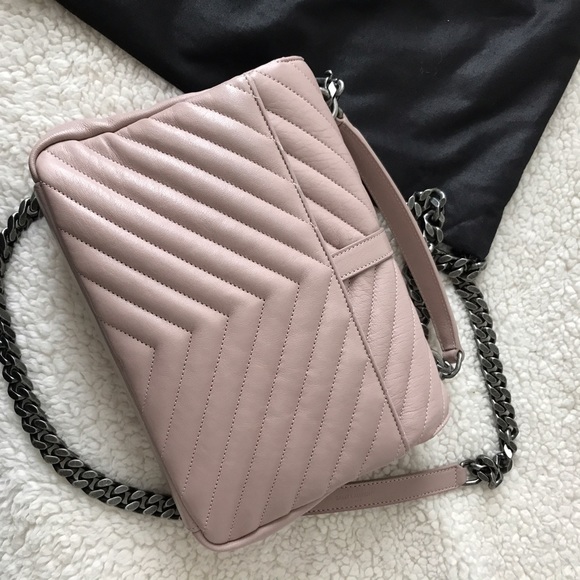 Sold****Saint laurent medium college bag in blush. - Picture 2 of 8