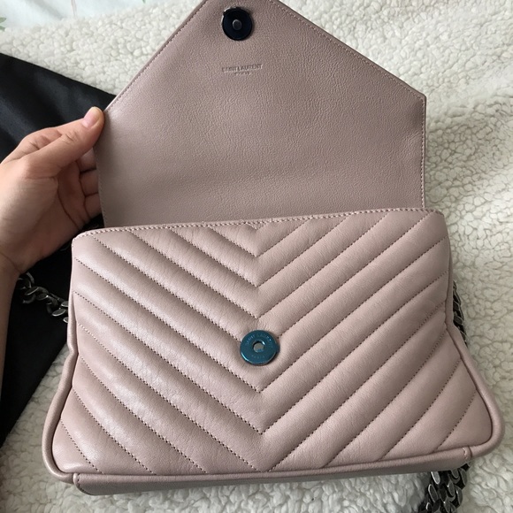 Sold****Saint laurent medium college bag in blush. - Picture 3 of 8