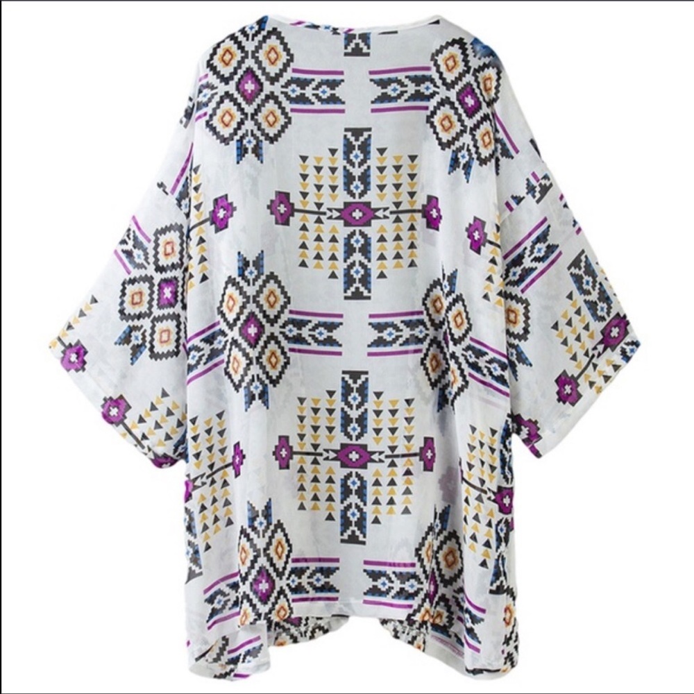Aztec Print Kimono - Picture 5 of 7