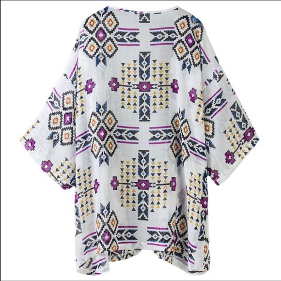 Aztec Print Kimono - Picture 5 of 7