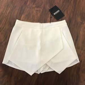 Brand new Missguided white envelope skort