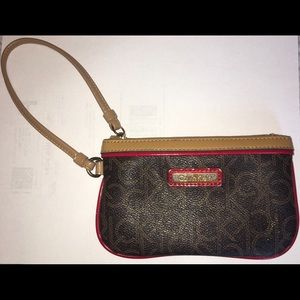 Calvin Klein leather wristlet / wallet
