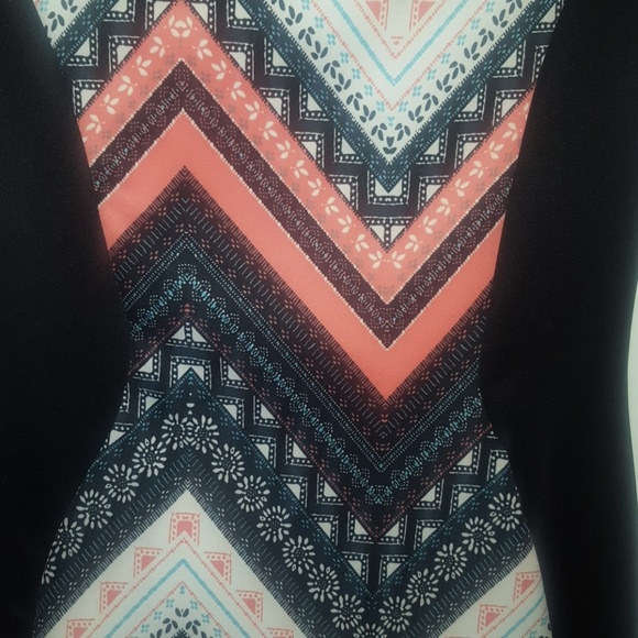 Spandex Chevron Dress - Picture 3 of 5