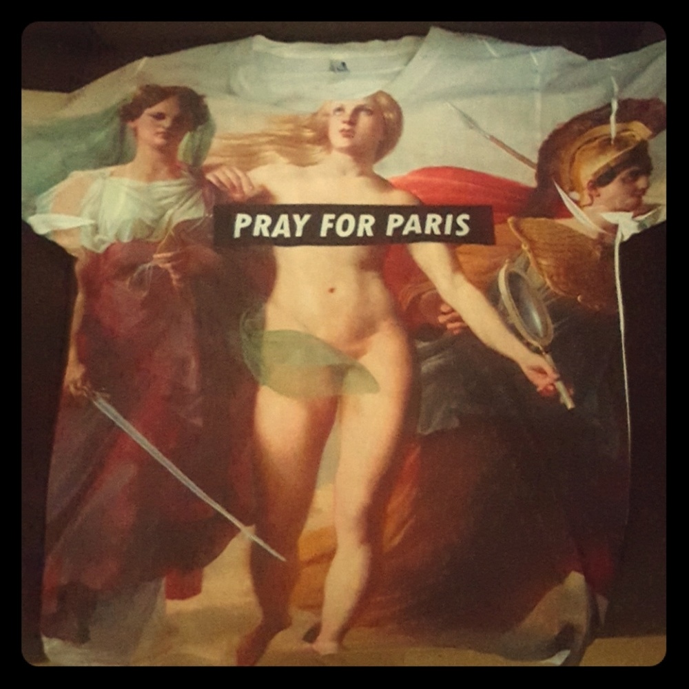 Pray for Paris rare tshirt